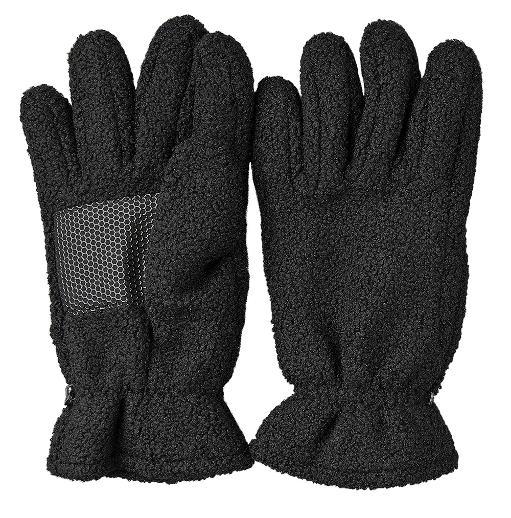 Black Shearling Fleece Glove, Thinsulate - Explore Winter Clearance